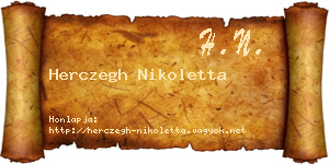 Herczegh Nikoletta névjegykártya