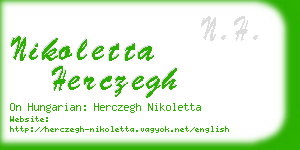 nikoletta herczegh business card